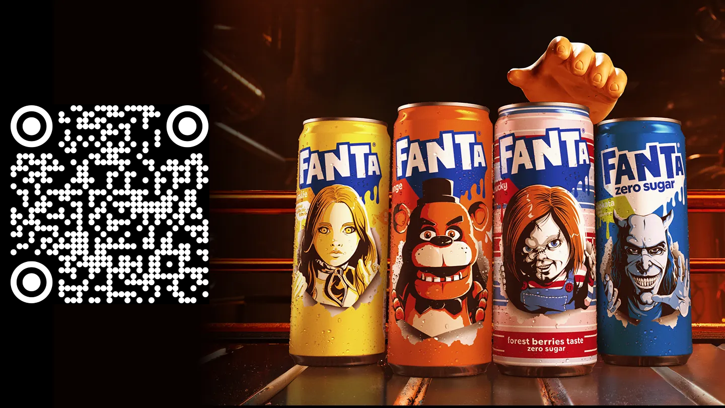 De Coca-Cola App kan alleen op mobiele apparaten worden gedownload, scan de QR-code 