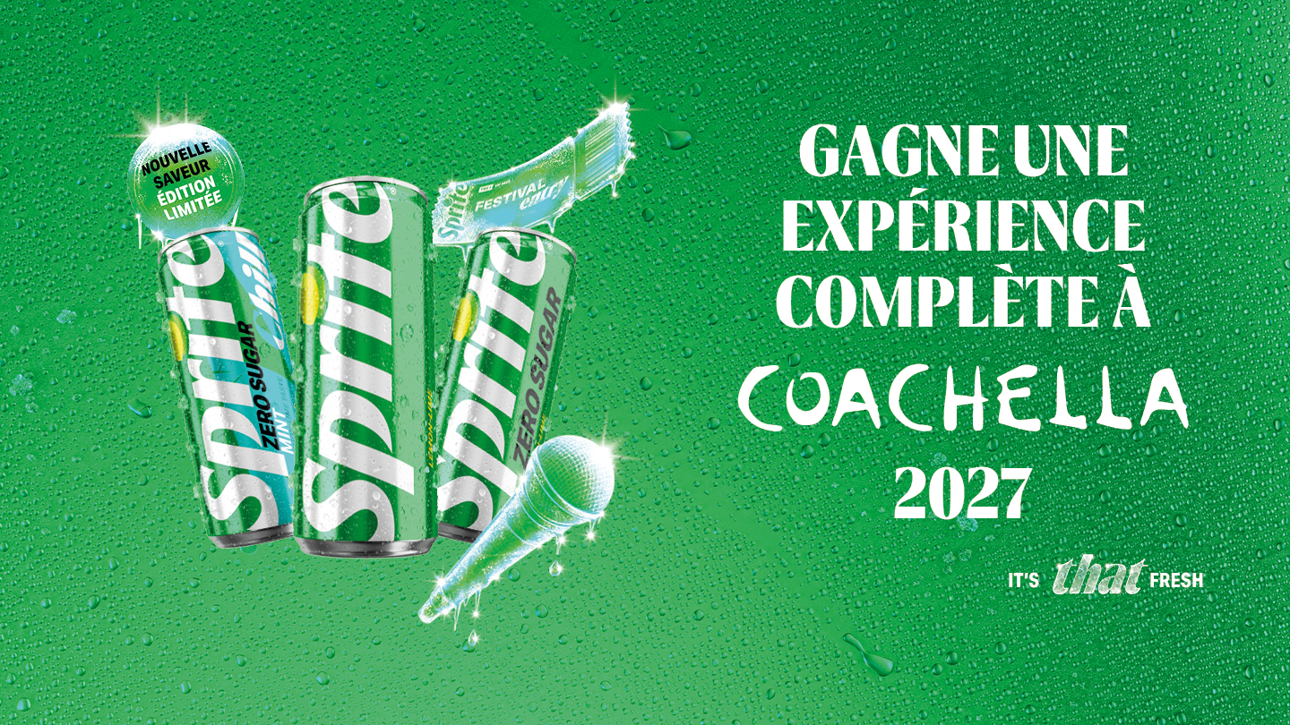 Règlement officiel du concours SPRITE COACHELLA CALIFORNIA  2027 