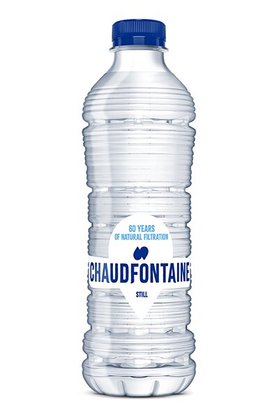 Een fles Chaudfontaine niet-bruisend