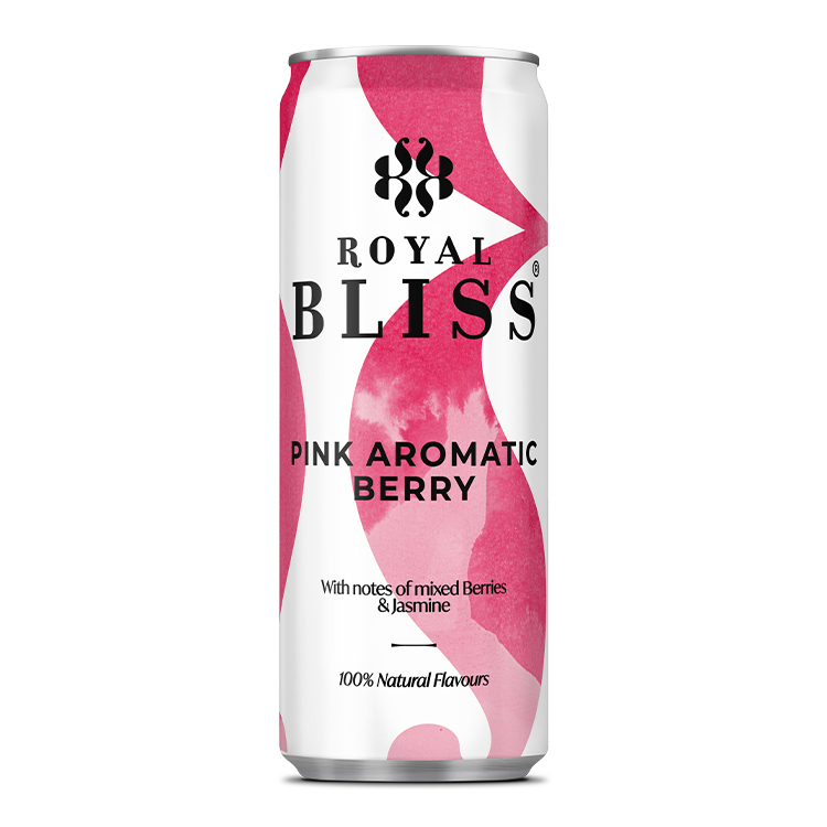 Een blikje Royal Bliss Pink Aromatic Berry