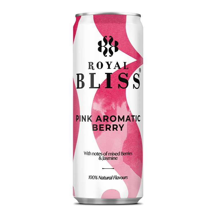 Een blikje Royal Bliss Pink Aromatic Berry