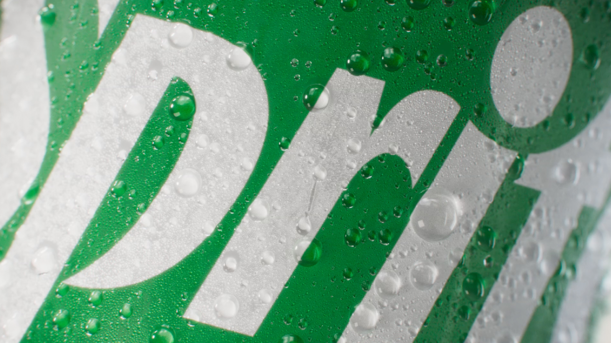 Refreshing droplets of condensation gliding down a Sprite can
