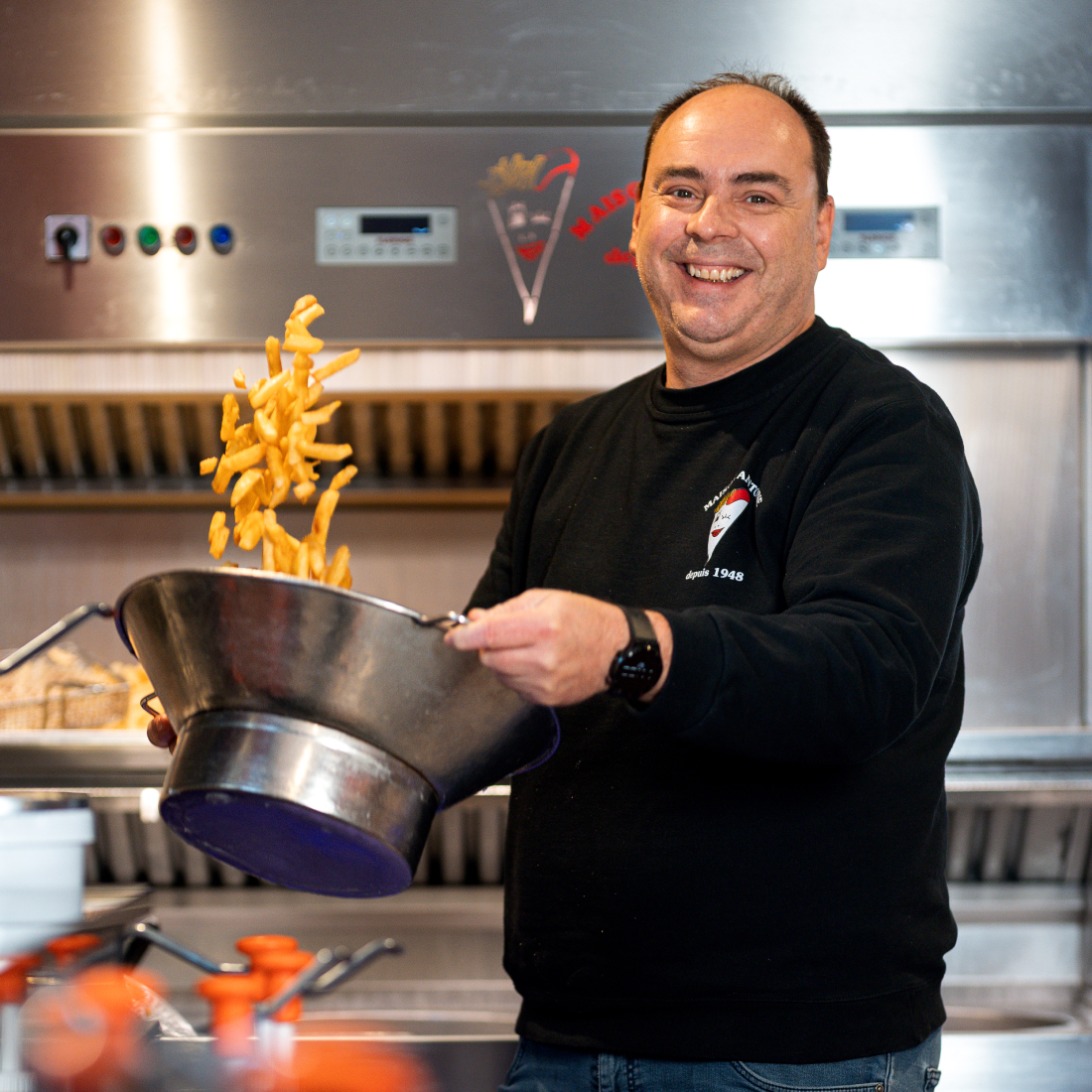 Frieten gooien