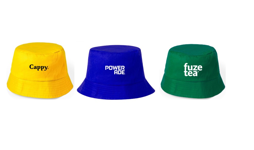 Summer romotion Prizes Fuzetea Powerade and Cappy hats