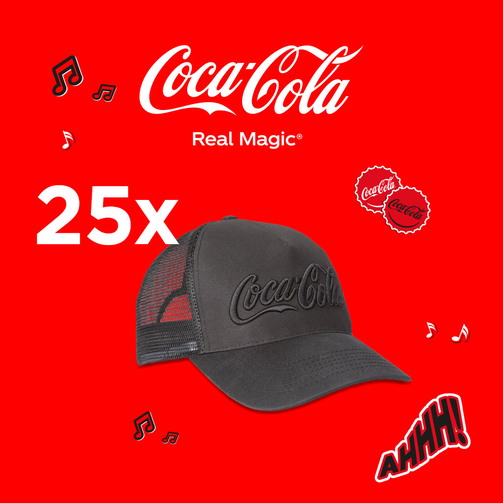 Черна шапка Coca-Cola