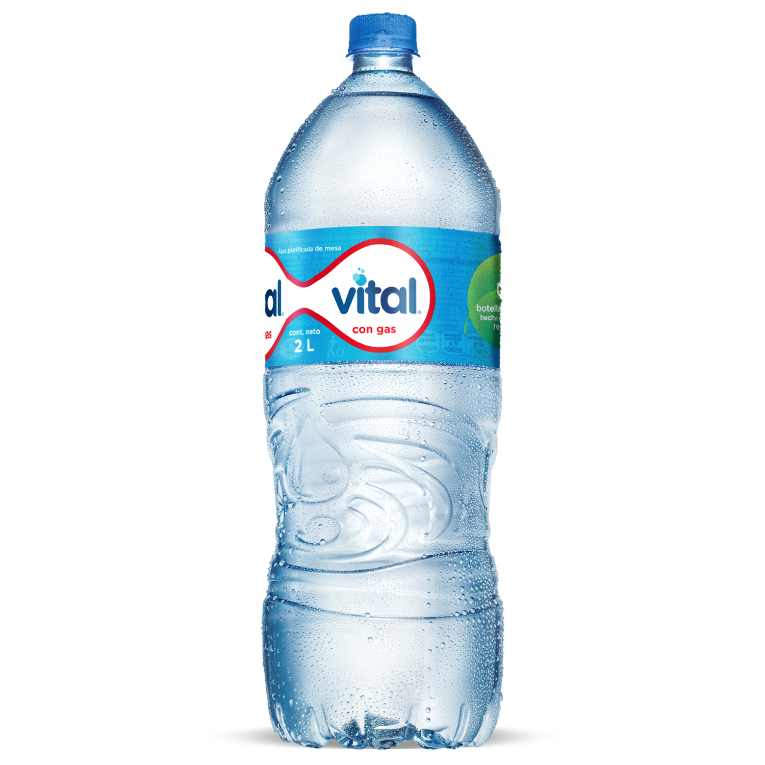Botella de agua Vital Con Gas 2L