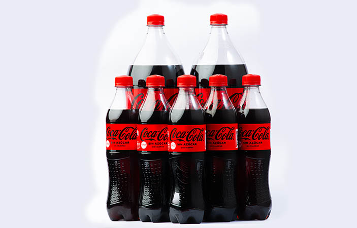 Empaque renovado de la nueva Coca-Cola Sin Azúcar