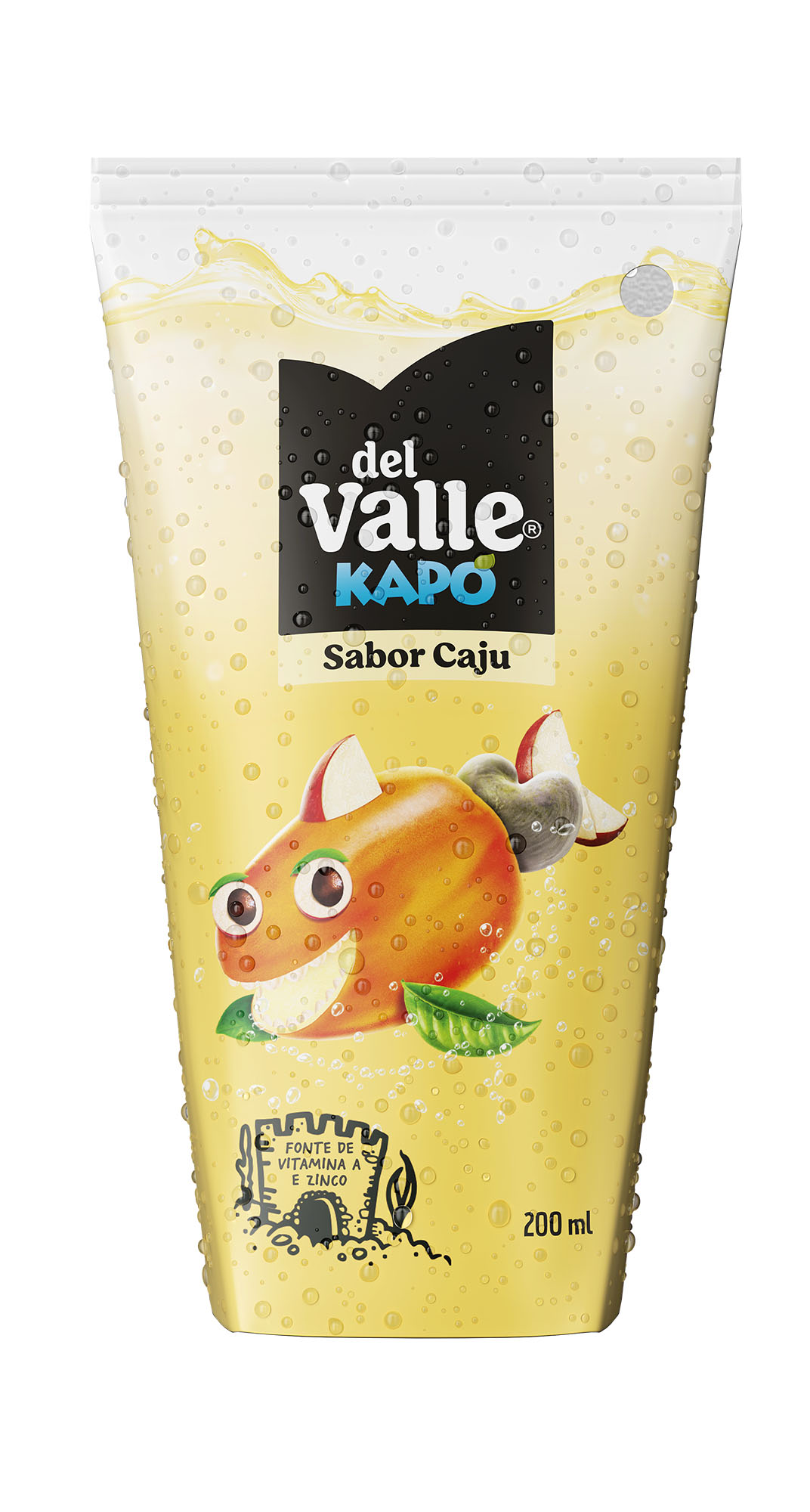 Uma embalagem de Del Valle Kapo Caju