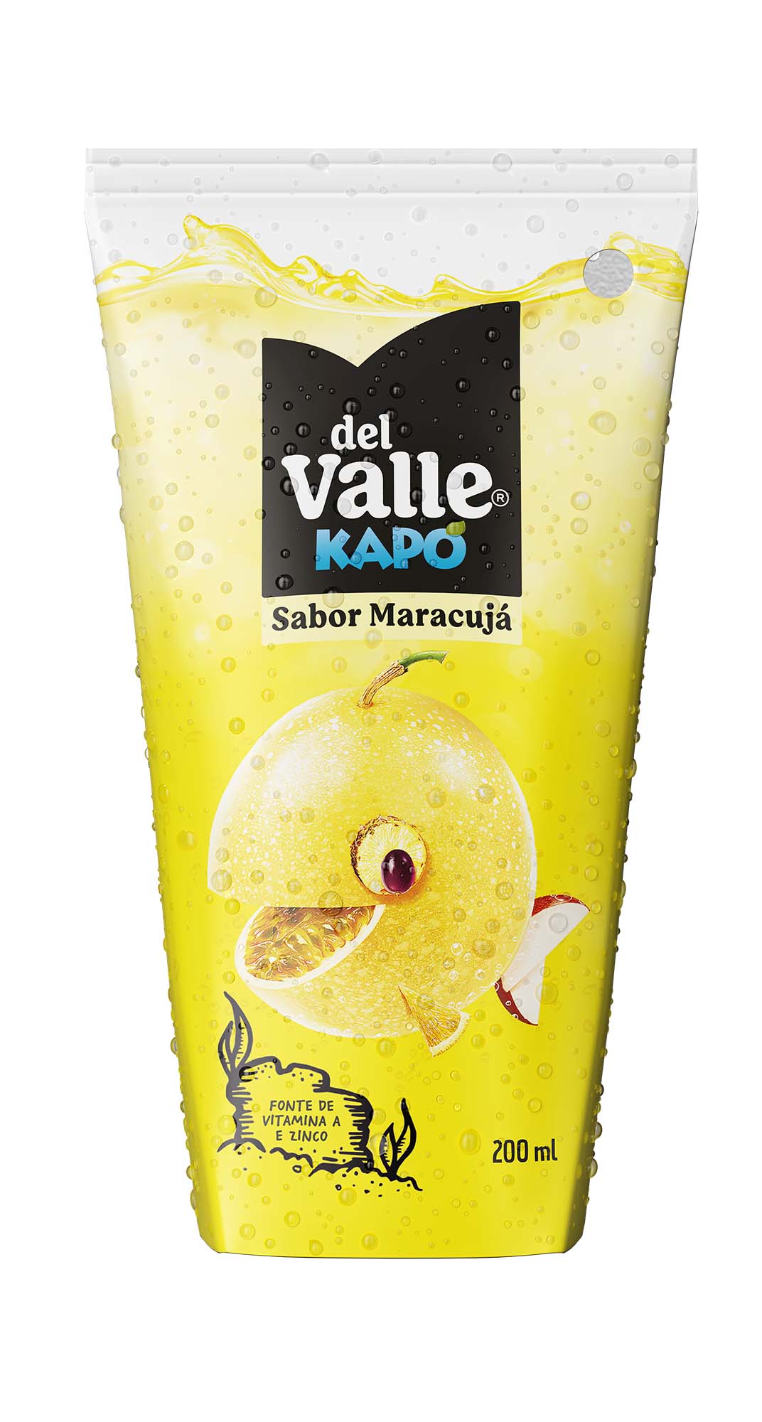 Uma embalagem de Del Valle Kapo Maracujá
