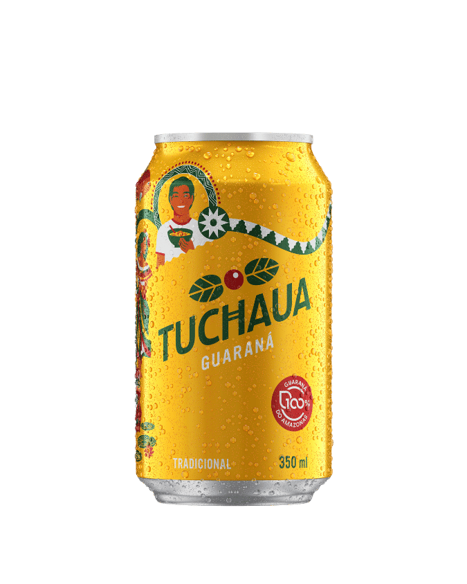 Uma lata de Tuchaua Tradicional em um fundo branco.