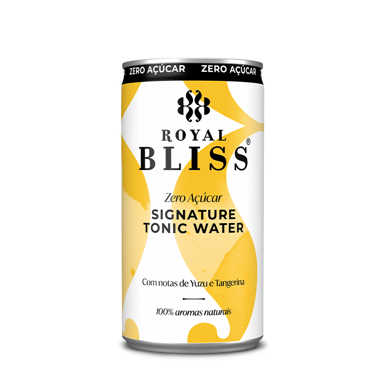 Uma lata de Royal Bliss Zero Signature Tonic