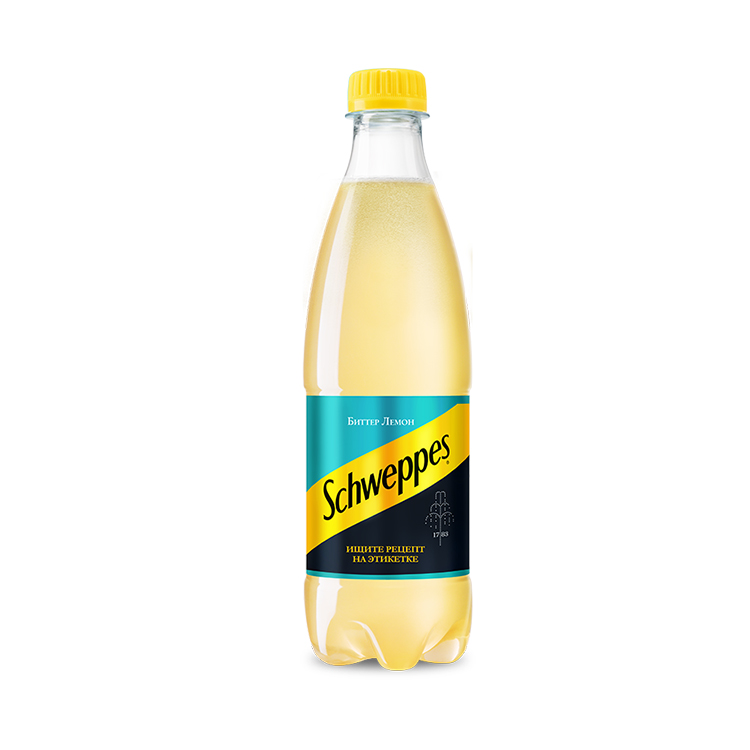 Бутылка Schweppes Биттер Лемон