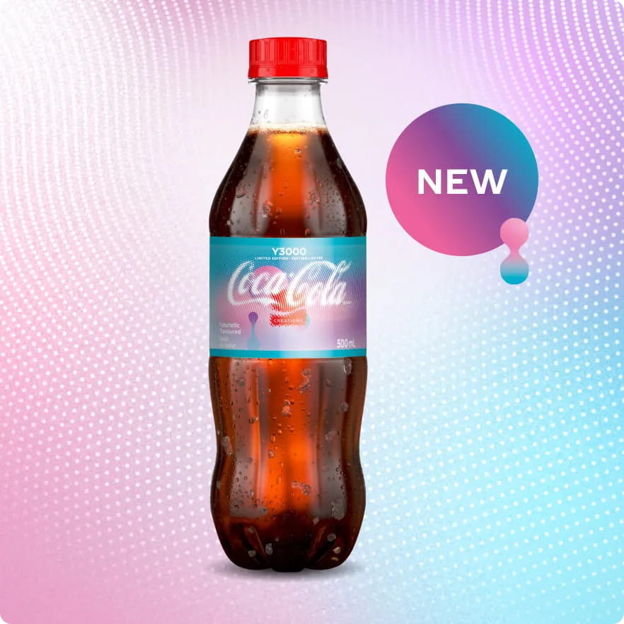Y3000, card Coca-Cola Y3000, 500 mL bottle
