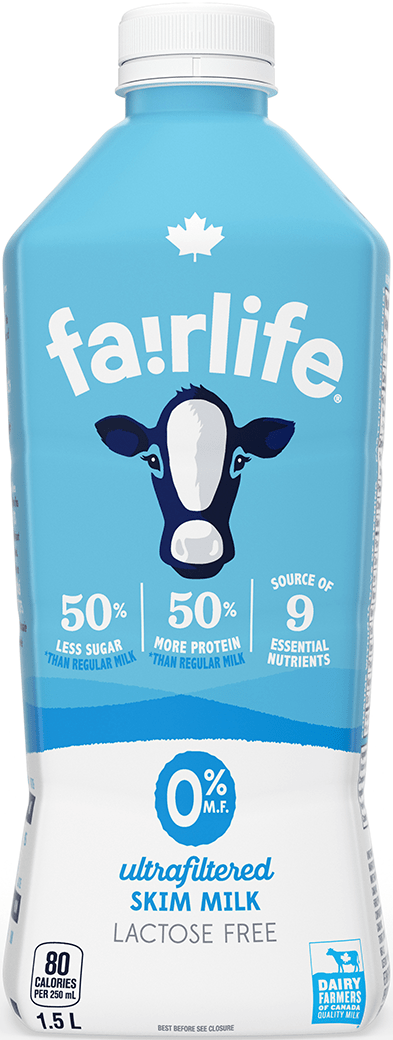 fairlife 0 % ultrafiltered Skim Milk 1.5 L bottle