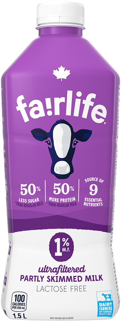 fairlife ultrafiltered 1 % partly skimmed milk 1.5 L bottle