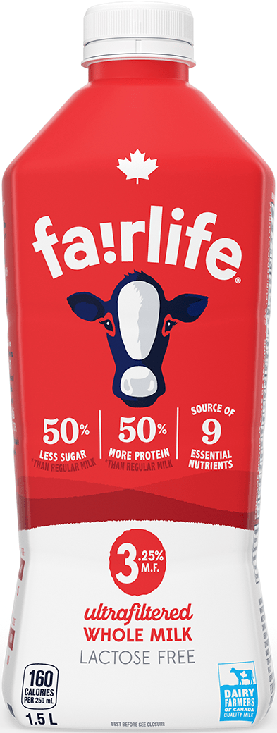 fairlife 3.25 % ultrafiltered whole milk 1.5 L bottle