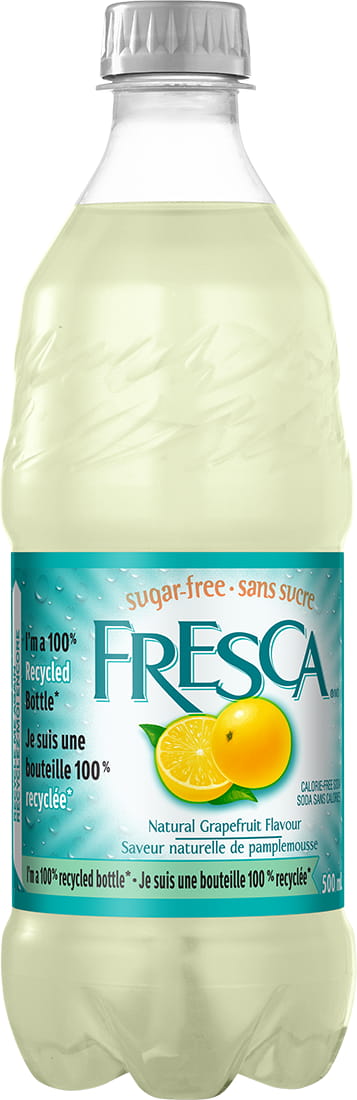 Fresca sugar-free Natural Grapefruit Flavour 500 mL bottle
