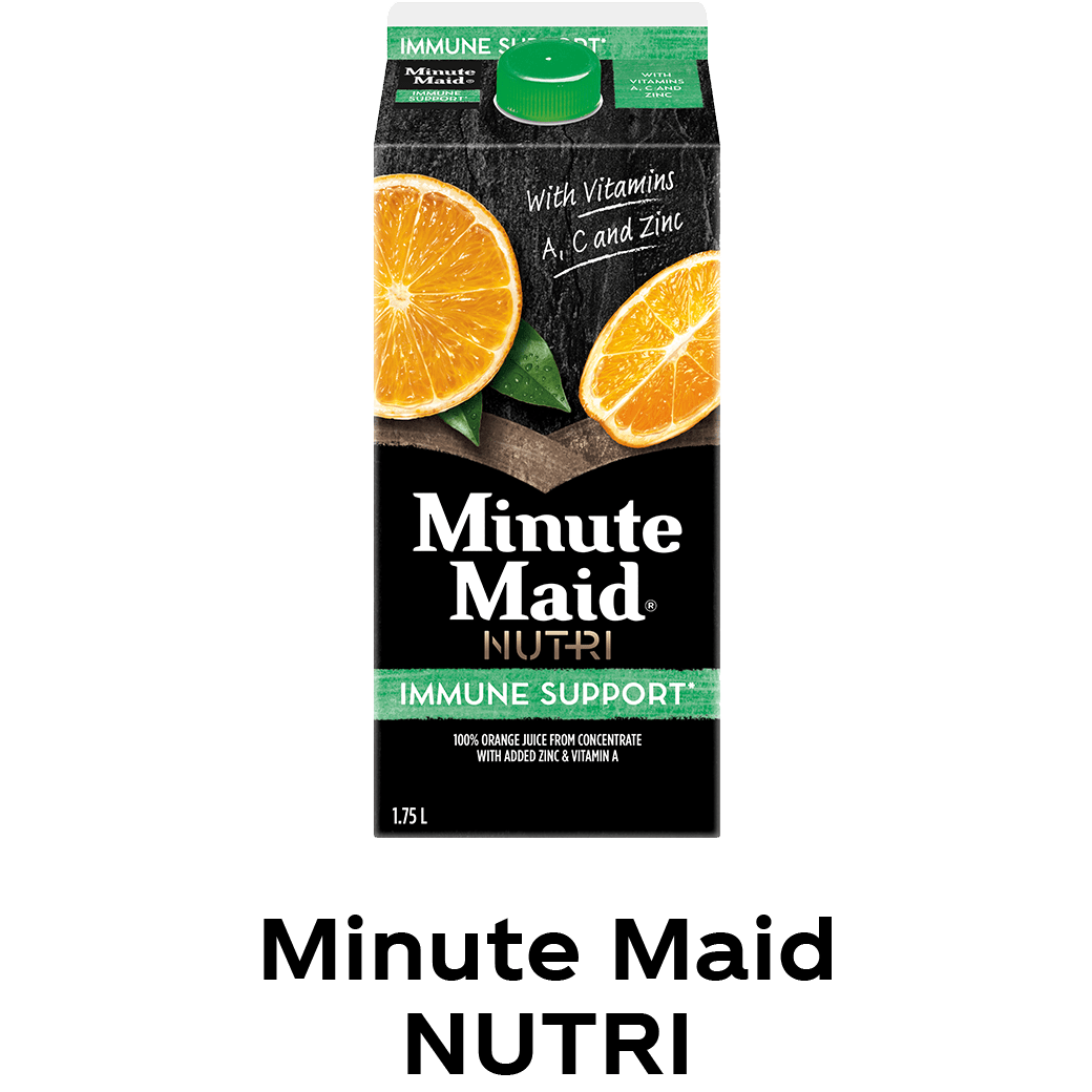 Minute Maid® Nutri packaging