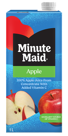 Minute Maid Apple packaging