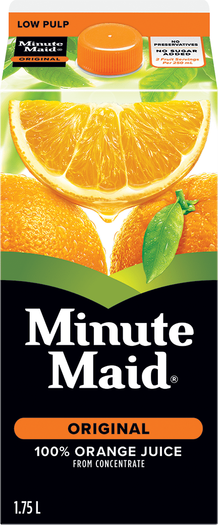 Minute Maid Orange Juice Nutrition Products Coca Cola CA