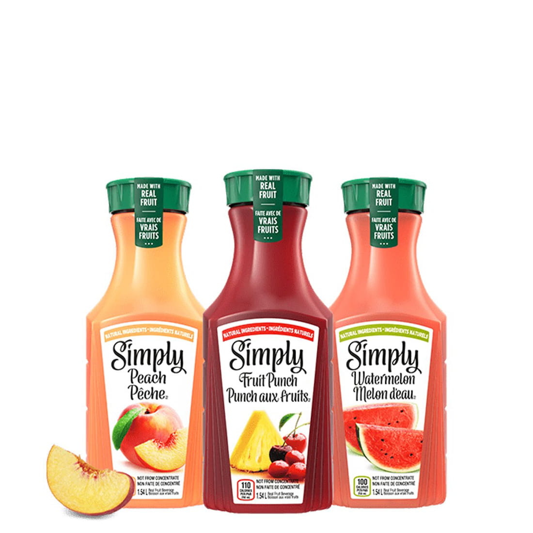 Simply Drinks variants bottles