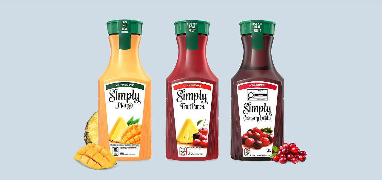 Variety of Simply Drinks