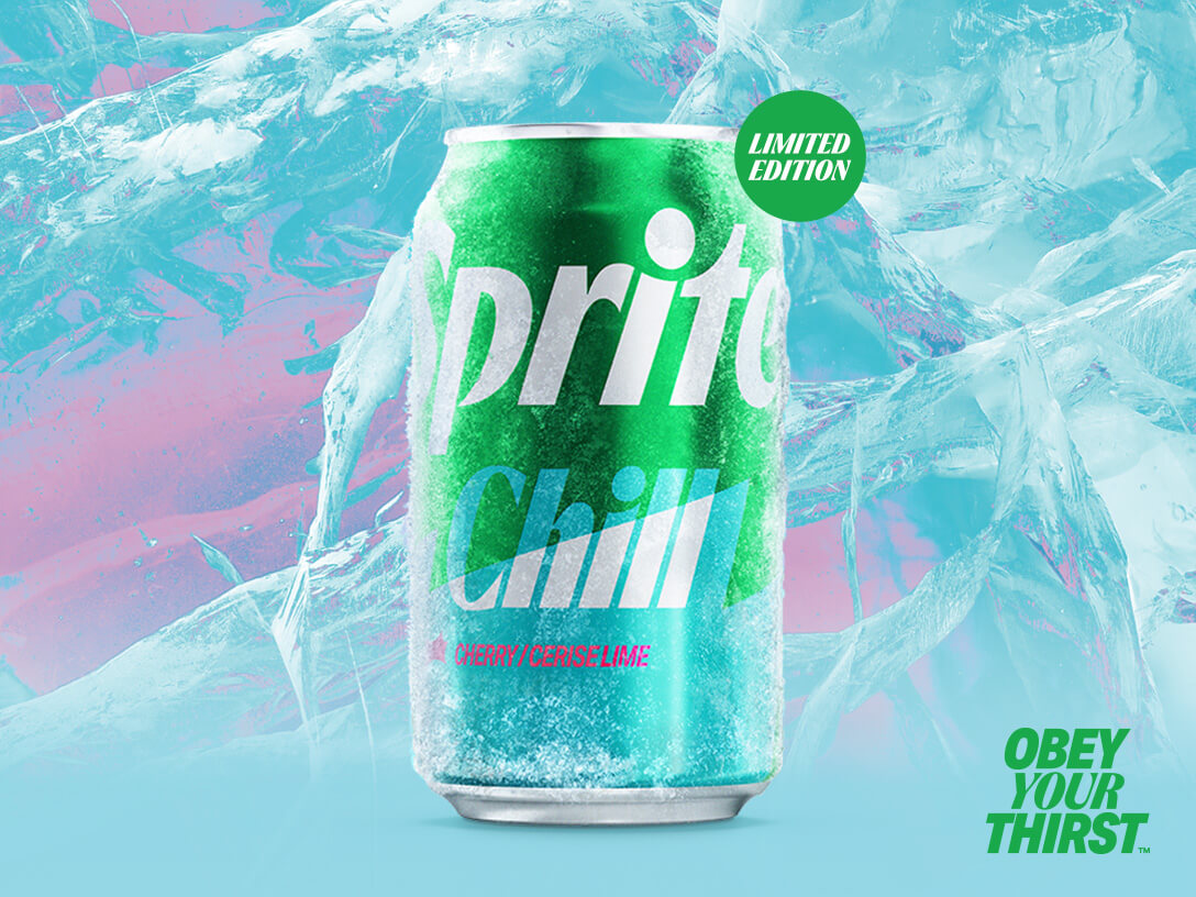 Limited Edition Sprite Chill Cherry Lime. Obey Your Thirst.