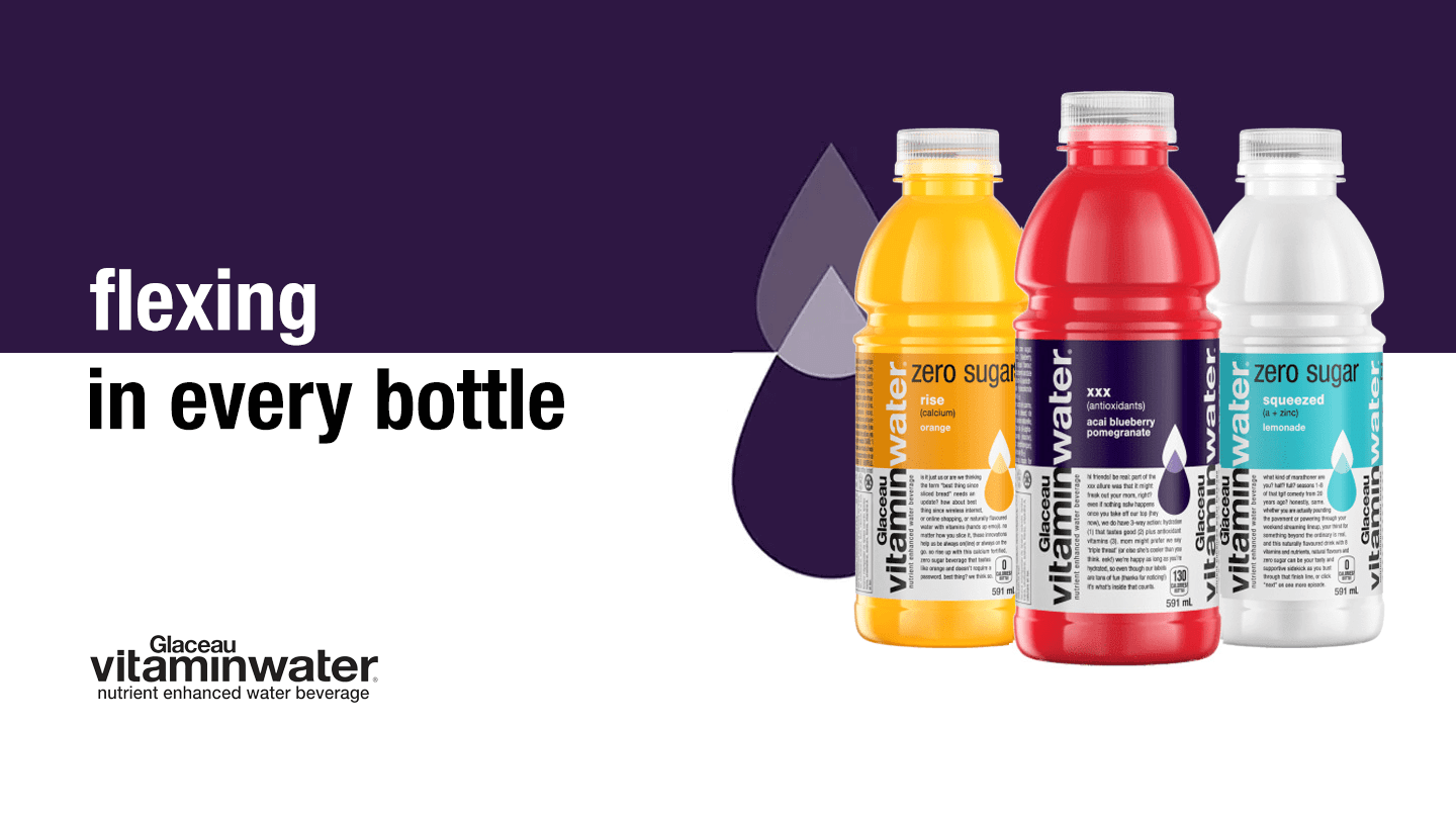 vitaminwater. flexing in every bottle.