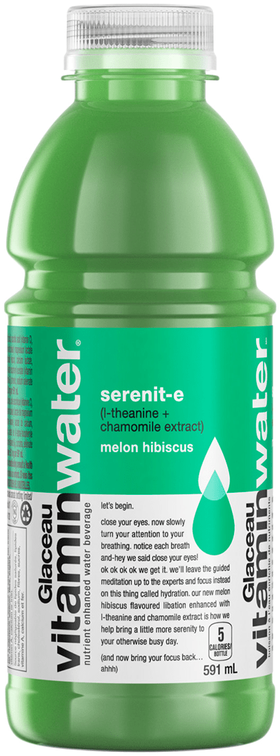 vitaminwater serenit-e (l-theanine + chamomile extract) 591 mL bottle