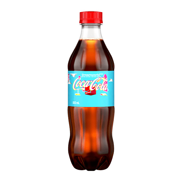 Limited Edition Coca-Cola Dreamworld 500 mL bottle