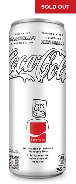 SOLD OUT. Coca-Cola Marshmello 355 mL can