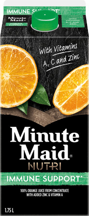 Minute Maid Nutri Immune Support packaging