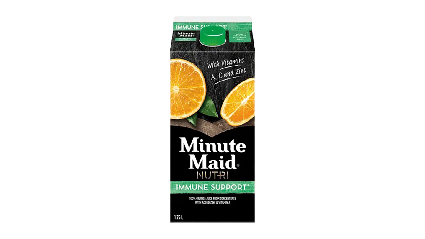 Minute Maid Nutri packaging