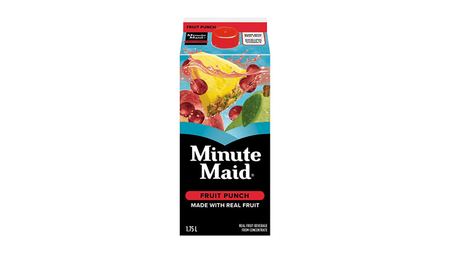 Minute Maid Fruit Drink packaging