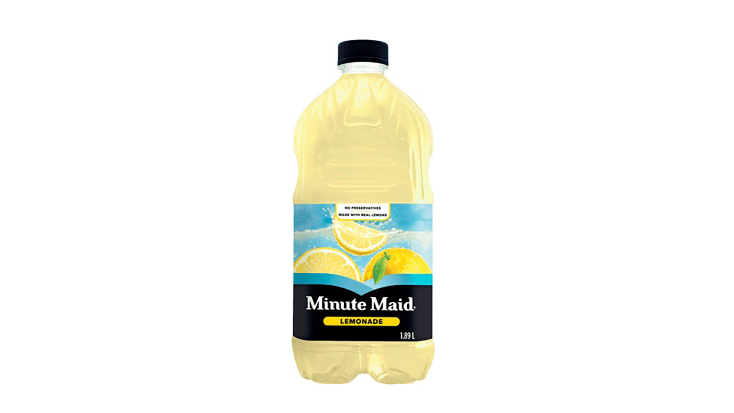 Minute Maid Lemonade bottle