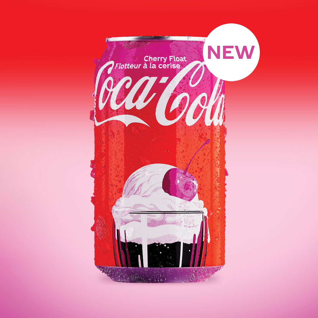 Coca-Cola Cherry float can
