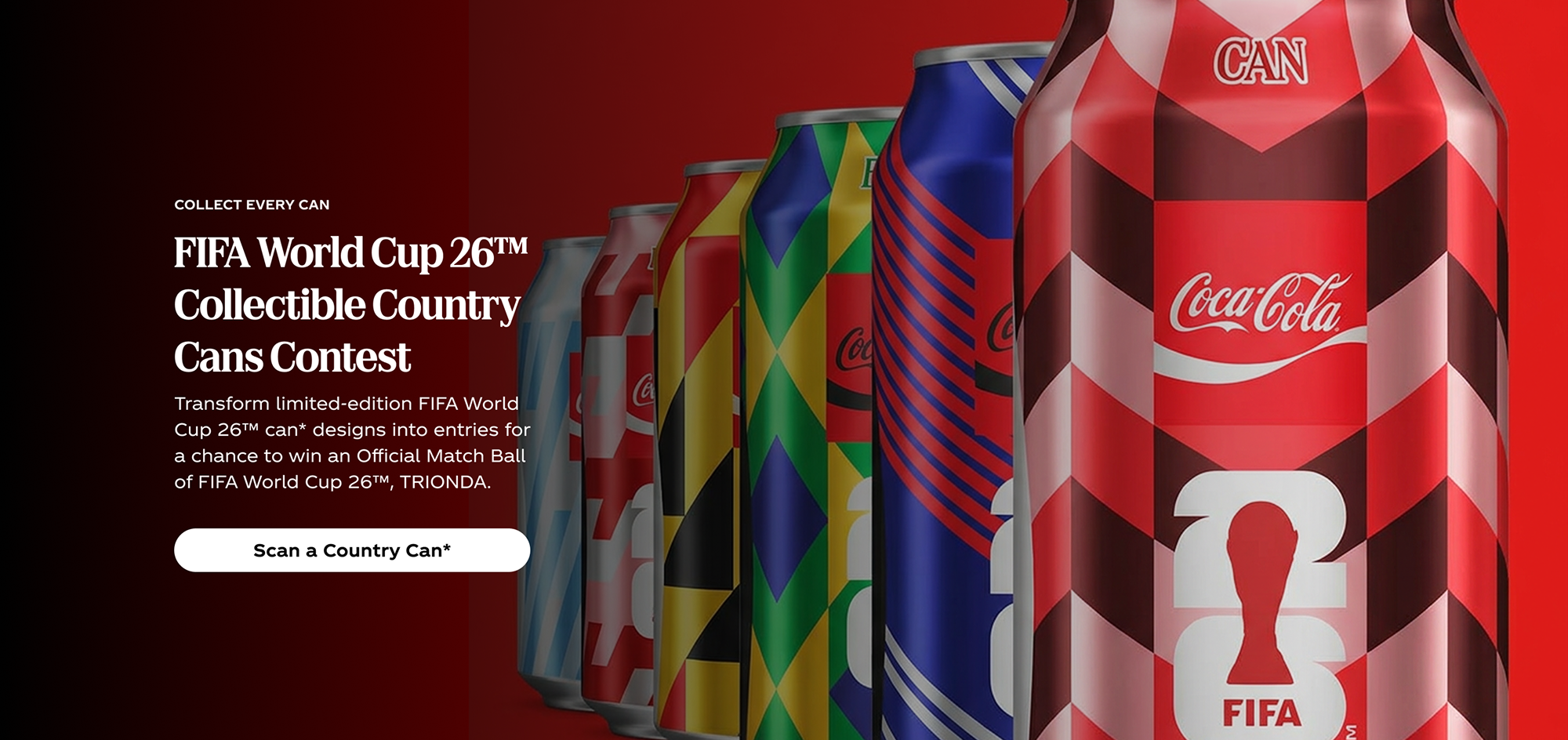 FIFA World Cup 26™ Collectible Country Cans Sweepstakes | Coca-Cola CA