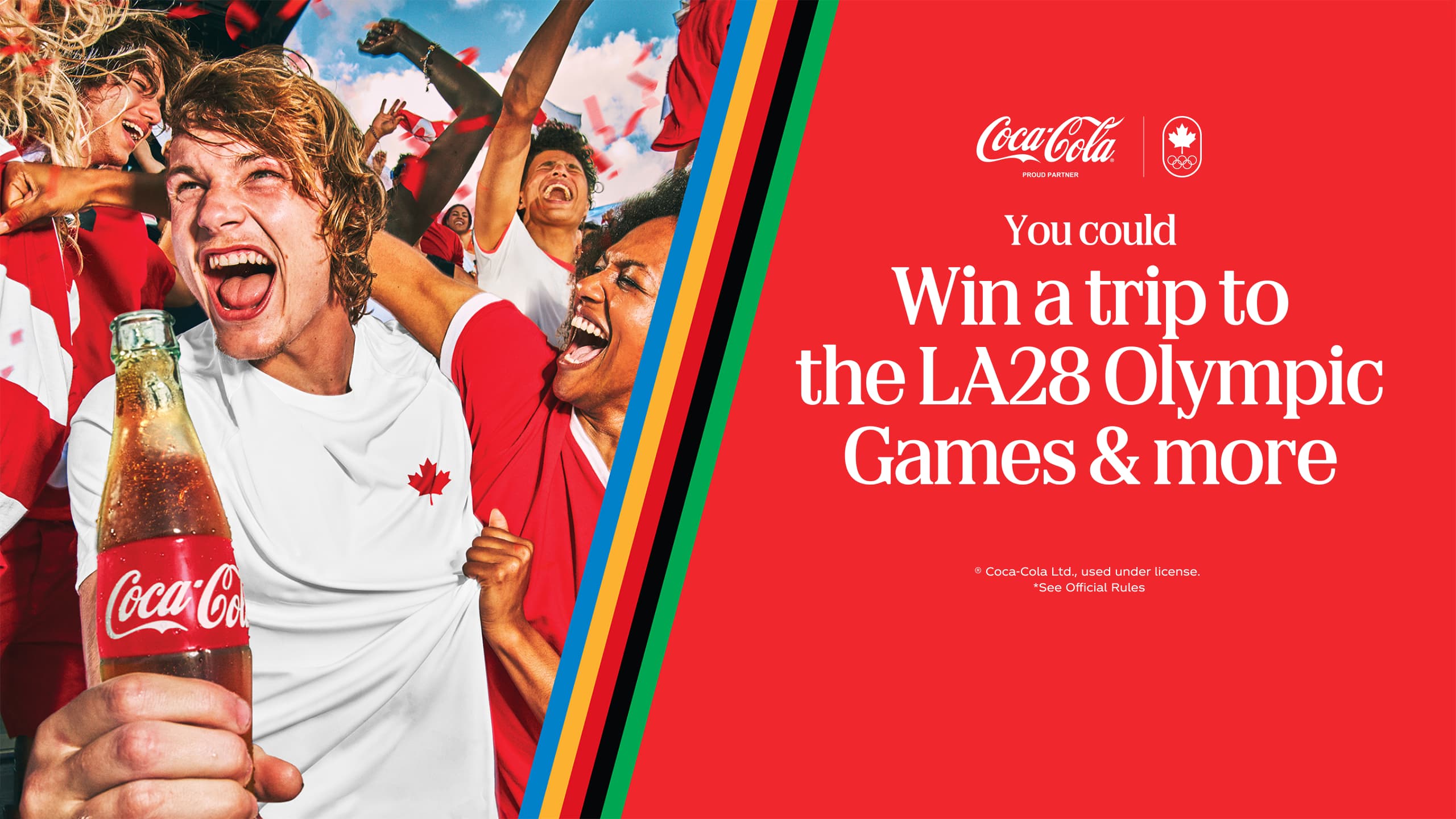 You could Win a trip to the LA28 Olympic Games & more. ® Coca‑Cola Ltd., used under license. *See Official Rules
