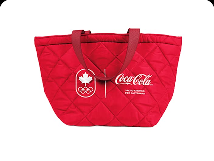 Coca-Cola & Team Canada Puffy Tote Bag