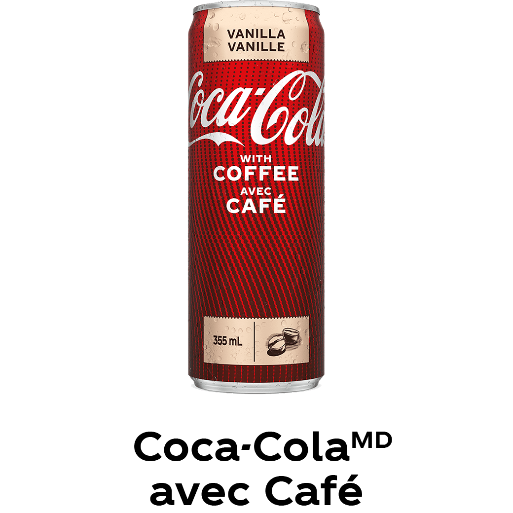 Coca-Cola avec Café, Vanille, 355 mL canette