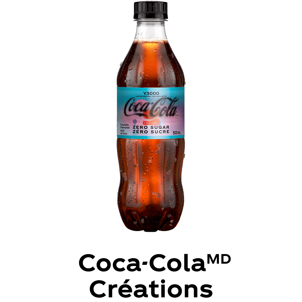 Coca-Cola Zéro Sucre Y3000, 500 mL bouteille