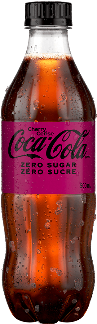 Coca-Cola Zéro Sucre Cerise 500 mL bouteille