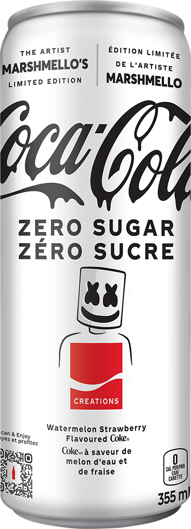 Coca-Cola Créations Zéro Sucre Marshmello 355 mL canette