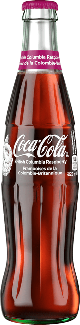 Coca-Cola Framboises de la Colombie-Britannique 355 mL bouteille