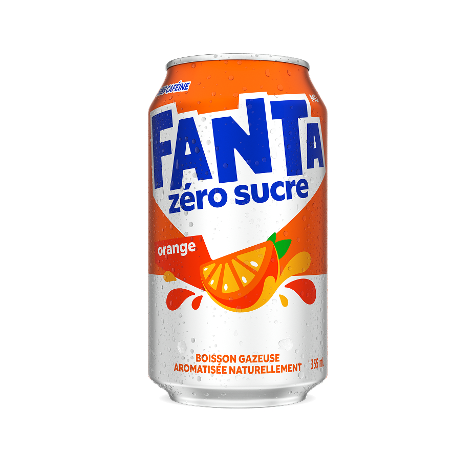 Fanta Zéro Sucre Orange can