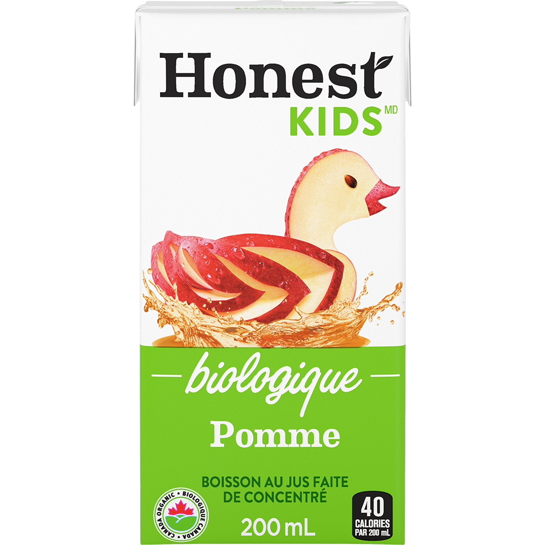 Honest Kids Pomme 200 mL emballage