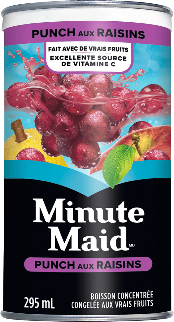 Minute Maid Punch aux raisins 295 mL oîte surgelée