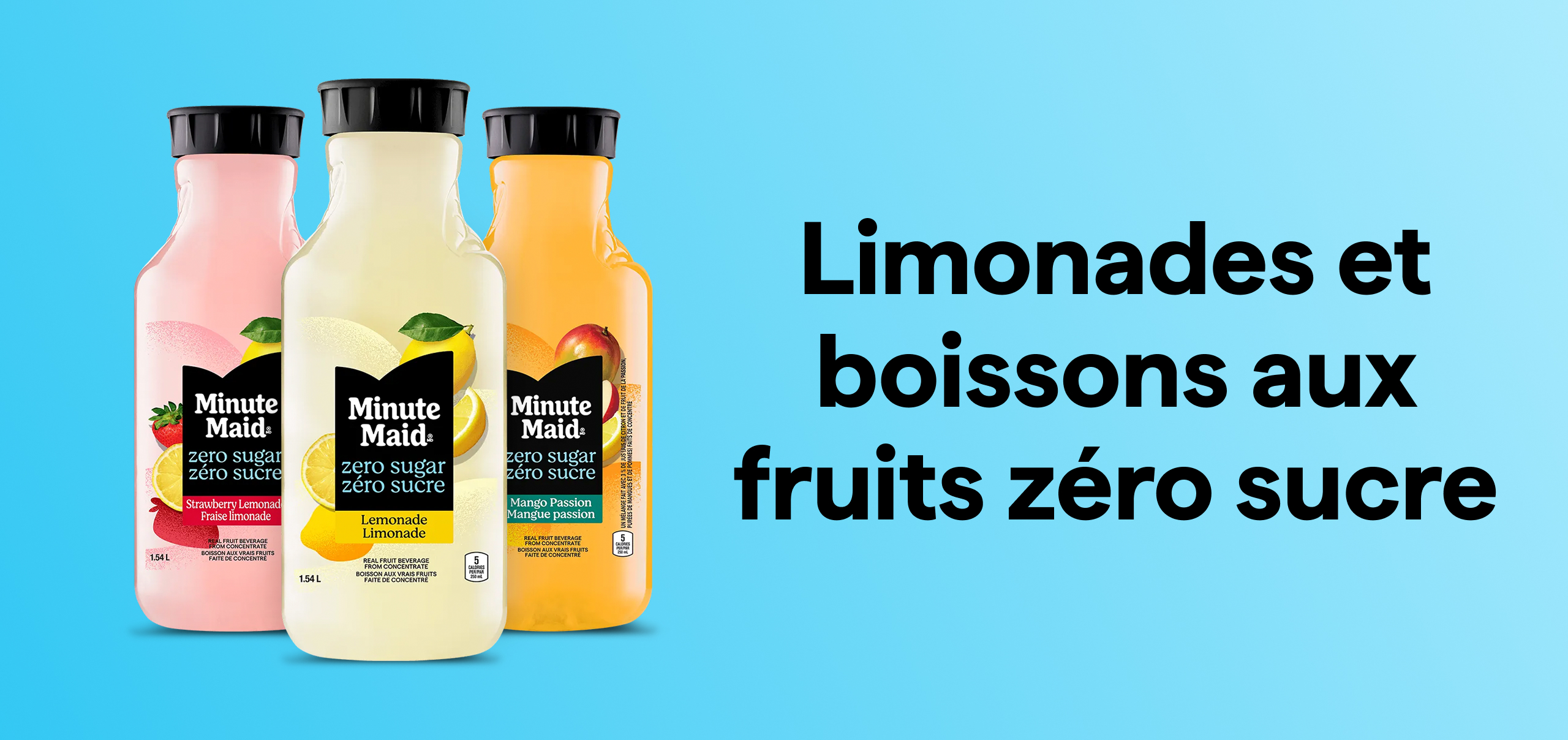 limonades et boissons aux fruits zéro sucre