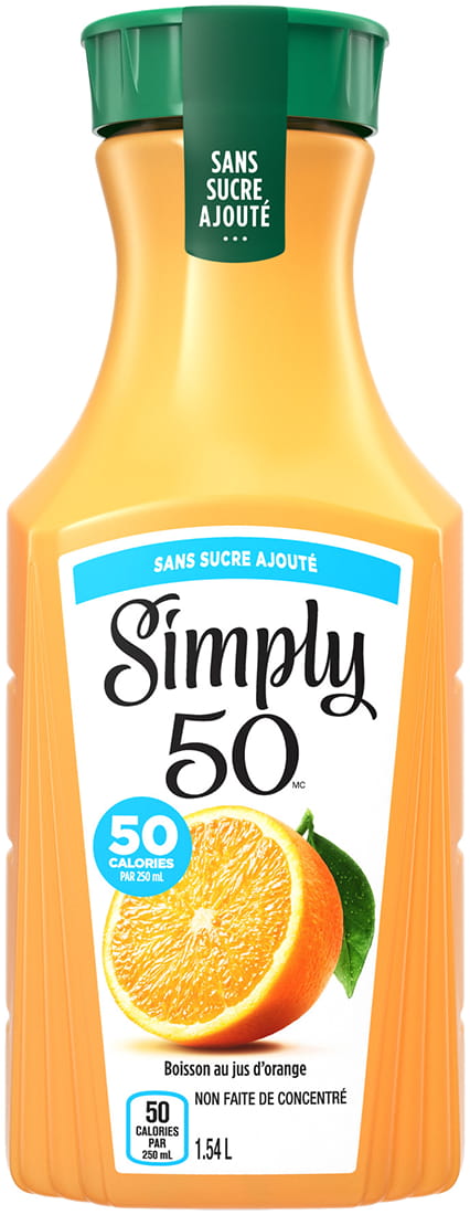 Simply 50 Sans sucre ajouté 1,54 L bouteille