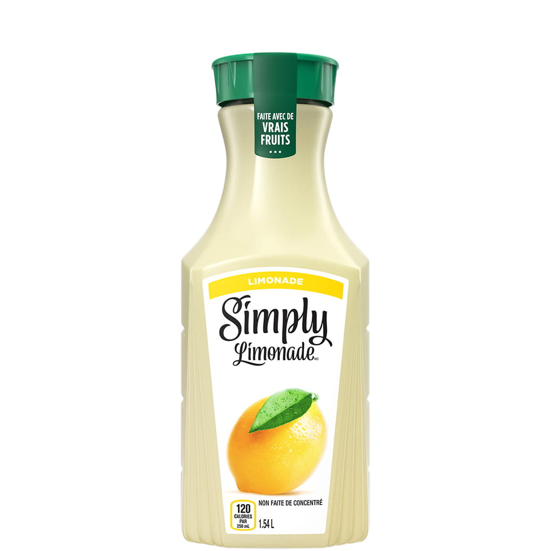 Une bouteille de boisson Simply Limonade